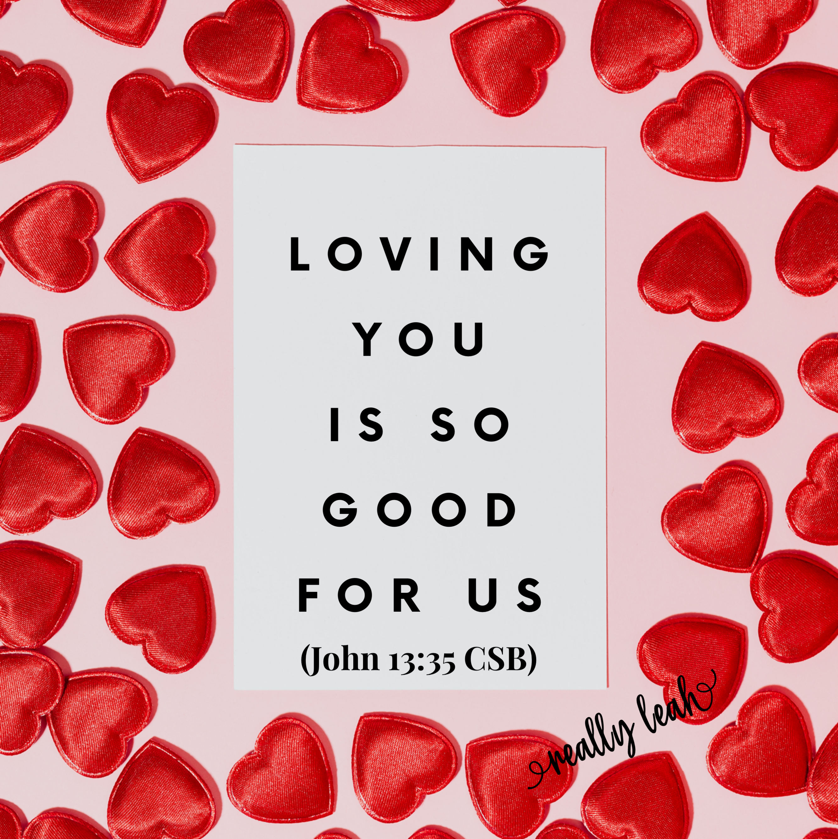 LOVING YOU IS GOOD FOR US