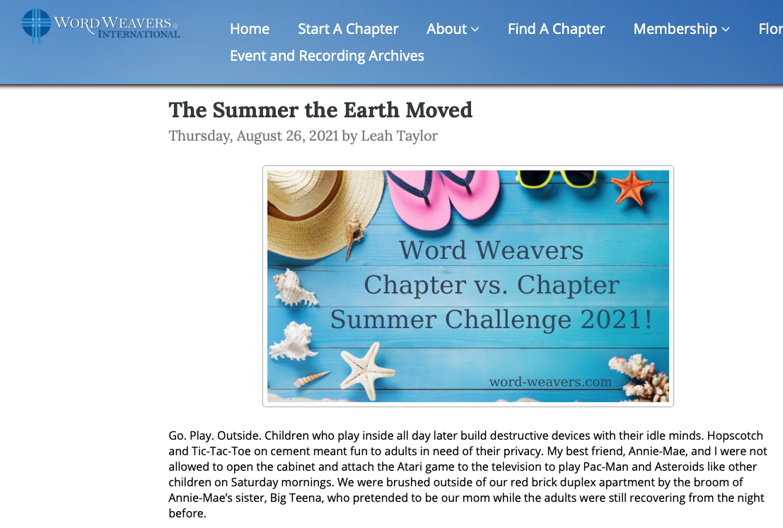 The Summer the Earth Moved
